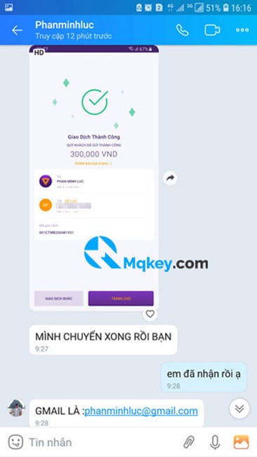 khách hàng mua key windows & office tại mqkey