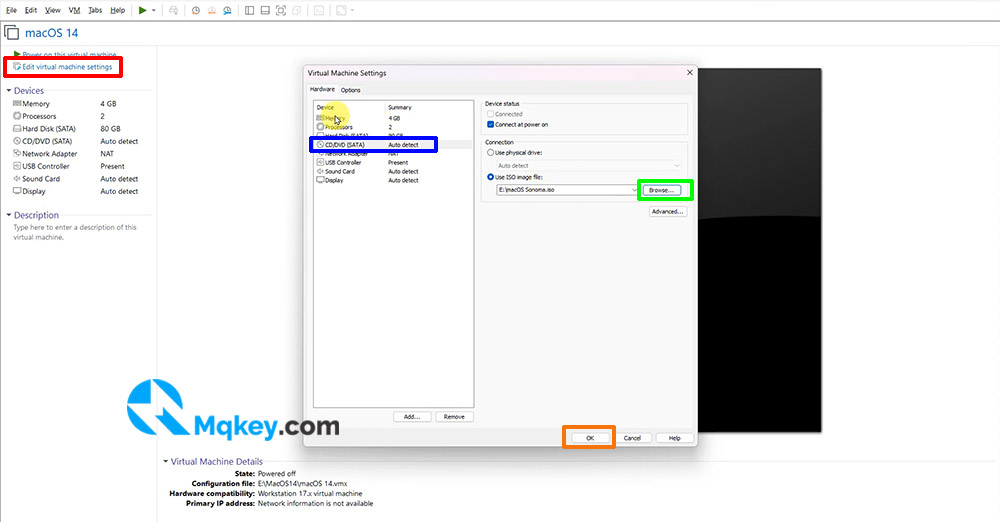 tạo máy ảo macos trên windows bằng vmware