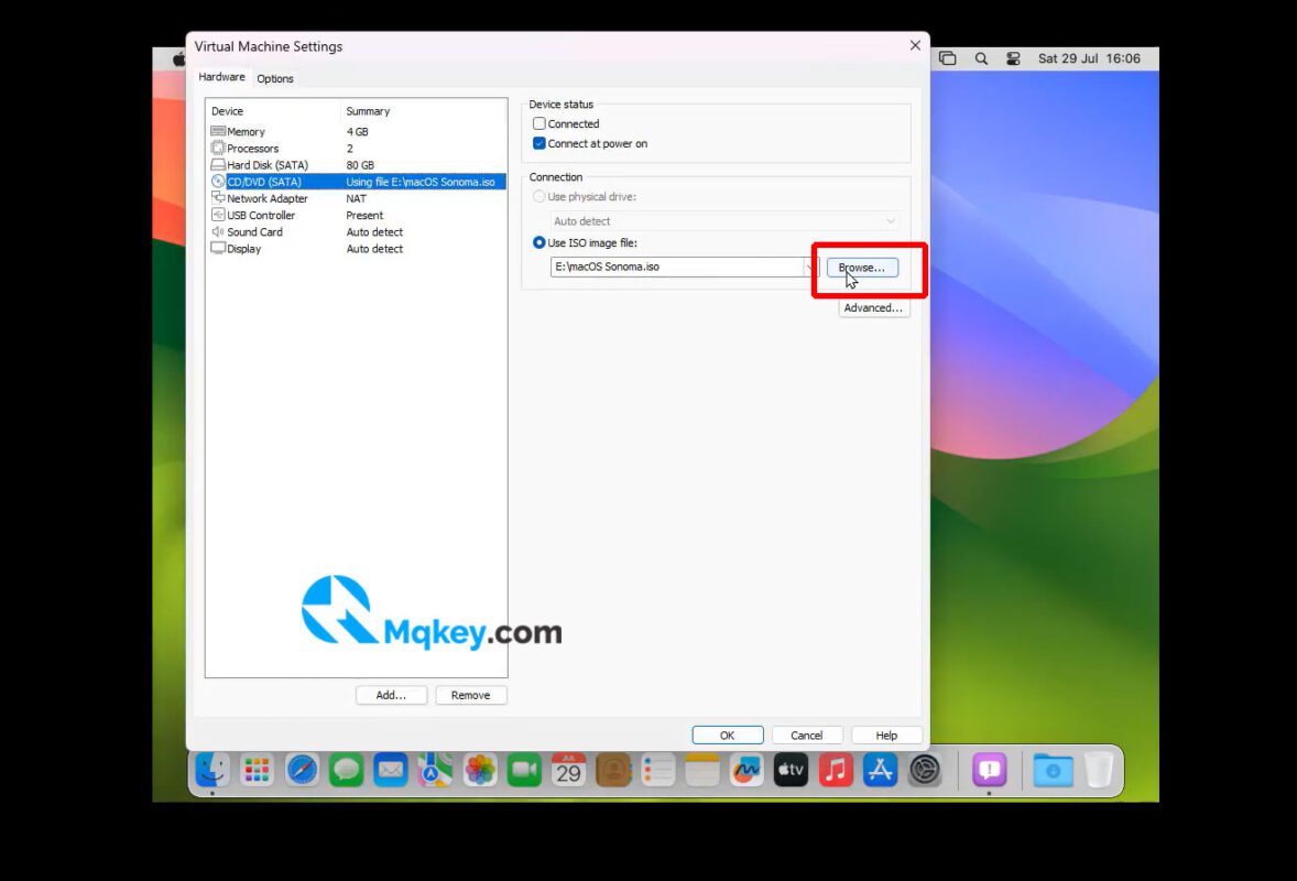 cài darwin cho máy ảo macos