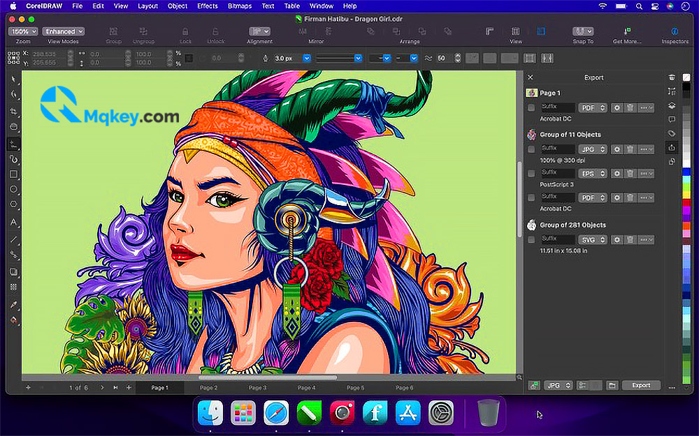 tính năng của coreldraw graphics suite cho mac