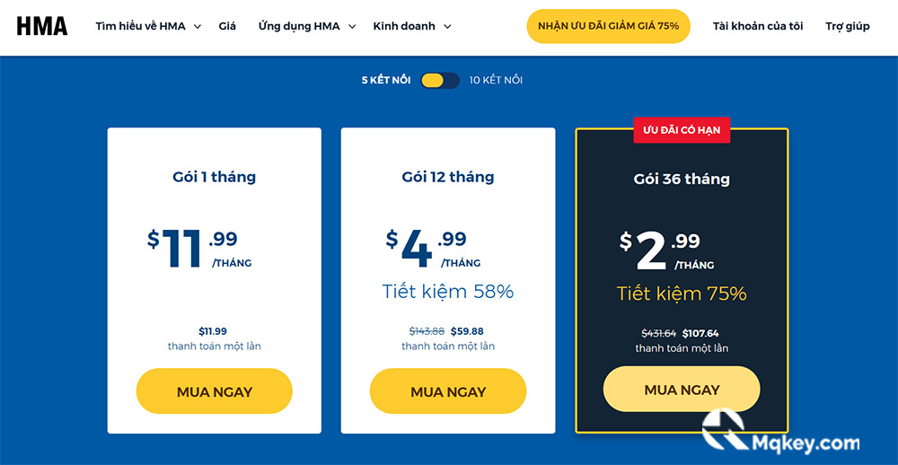 giá bán hma vpn