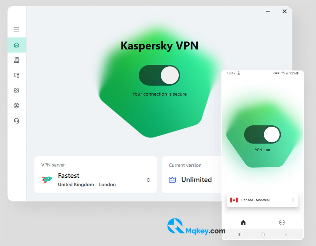 kaspersky vpn gia diện pc & mobile