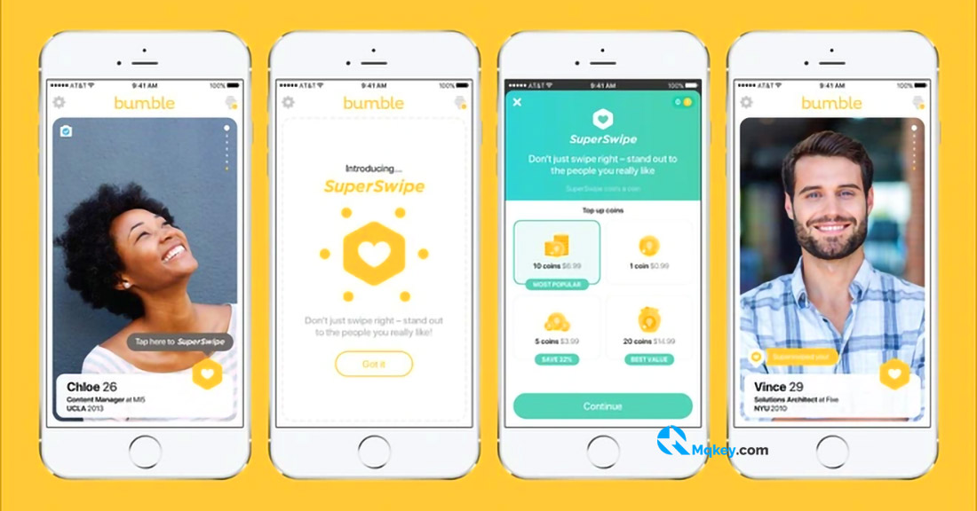 gia diện ứng dụng bumble